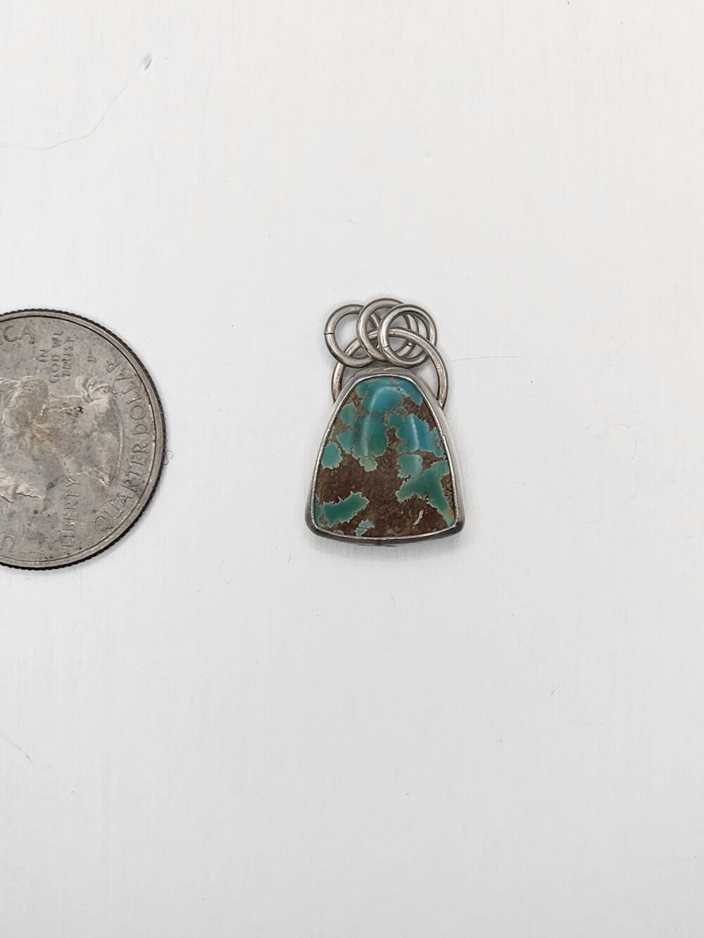 Turquoise Pendant Sterling Silver - Picture 5 of 5